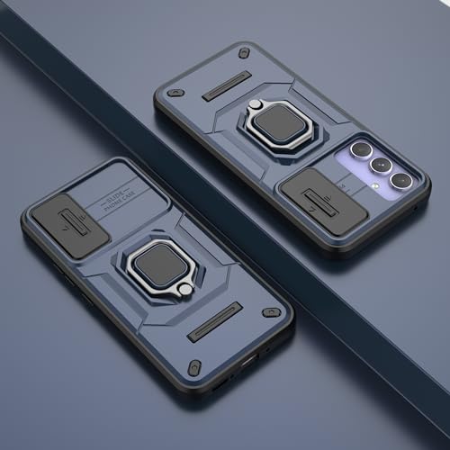 Image of CamShield Pro Case with Slide Camera Protection and 360 Protection Ring Stand Bumper Back Case Cover for Samsung Galaxy A54 5G (Blue)