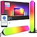 Smart Lampada Led, BOIROS Barre LED Intelligente 2 Pack, Lampada Led Bar con 16 Milioni Colori DIY 4 Modalità Musicali, lampada playstation, Lampada Led RGB per PC, TV, decorazione della stanza