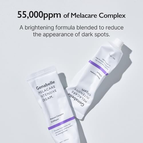 Genabelle Melacare Intensive Cream – Targeted Care for Uneven Skin Tone, Hydrating & Nourishing Daily Moisturizer with Niacinamide and Tranexamic Acid 1.69 fl oz