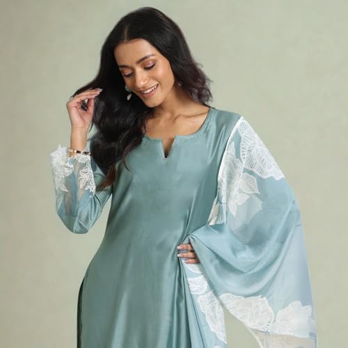 Image of SHIENZY Cotton Blend Kurta Set for Women