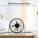 Lüfter mit Solarpanel-Antrieb, 6V 2W Tragbarer Mini-Solarventilator, USB-Solar-Abluftventilator, Outdoor Camping Wohnwagen Yacht Gewächshaus Hundehütte Hühnerstall Ventilator, Auto-Belüftungssystem