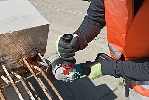 Bosch Professional 18V System Akku-Winkelschleifer GWS 18V-10 PSC (Scheiben-Ø 125 mm, 2x ProCORE18V 5.5Ah Akku, Ladegerät GAL 1880, in L-BOXX 136), Blue – Bild 7