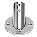 Heavy Dudy Marine Boat Round Base，316 Stainless Steel Yacht Hand Rail Fitting Rail Tube Stanchion Base Column Accessories (Type: 60 Degree, 1inch)
