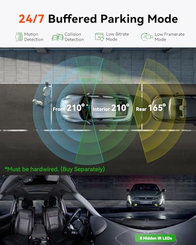 Image of Vantrue E360 ACE All Channel Dash Cam, 585, STARVIS 2, Front Inside Rear Full Coverage Dashcam with Selfie Stick Tripod, Fisheye, Dual IR Night Vision, Action Camera, Voice Control, GPS, Support 1TB