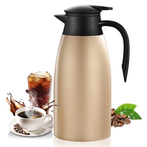 Catálogo para Comprar On-line Jarras para el té y el café de esta semana. 42 MXHOMECHO Jarra Térmica para Café,Jarra Aislada De Acero Inoxidable De 1.5 L Con Tapa Hermética, para café, agua caliente, té, bebidas calientes, mantener 12 horas calientes,...