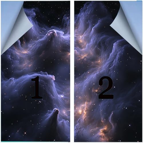 Vinilo Decorativo para Ventana Nebulosas Fantásticas 2 Pzas miniatura 3