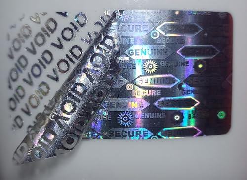 Image of LEPAH Hologram Sticker Secure Genuine, 450 Pcs, 25mmx50mm | VOID Tamper Evident