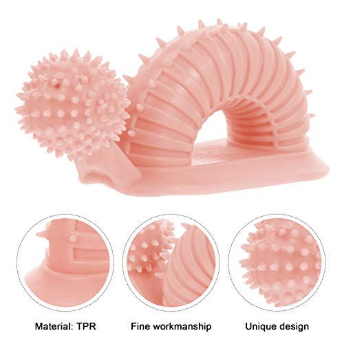 UKCOCO Brinquedos para Mastigar Cachorros Em Forma de Caracol Cachorro Escova de Dentes Brinquedos B