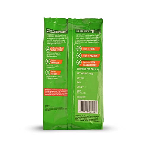 Image of Future Life Masala Oats | Non Sticky | Tasty, Anytime Snack | Ready in 3 mins | Tasty & Heathy Evening Snack | 100% Whole Grain Oats | No added preservatives | helps manage weight | 400g