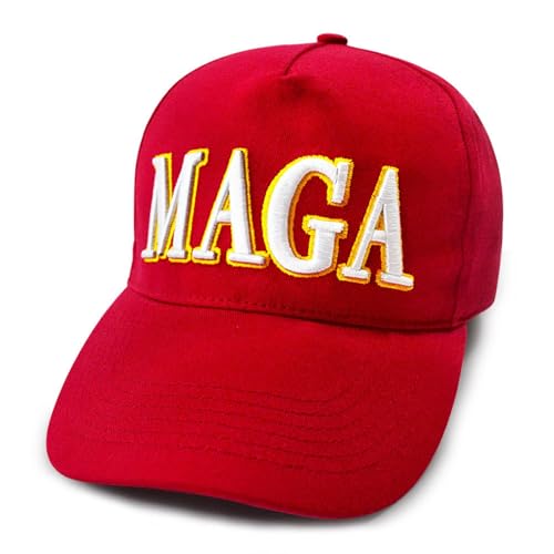 [Dafanet] maga キャップ maga cap トランプ 帽子 2024 MAGA Hat Make America Great Again maga 帽子 トランプ キャップ スローガン アメリカ国旗キャップ付き 調節可能 2024年 Keep America Great ベースボールハット (レッド/)のサムネイル