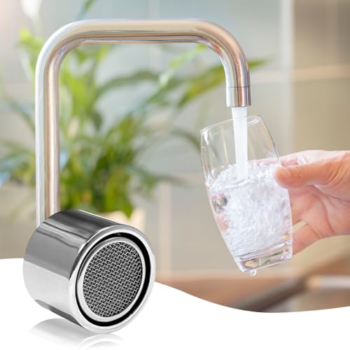 Owmosyx 2403-GLQ 8 Pcs Faucet Aerator Replacement Parts Kitchen Sink Aerator Faucet Filter With Brass Shell Housing 15/16 Inch With Gasket thumb #5