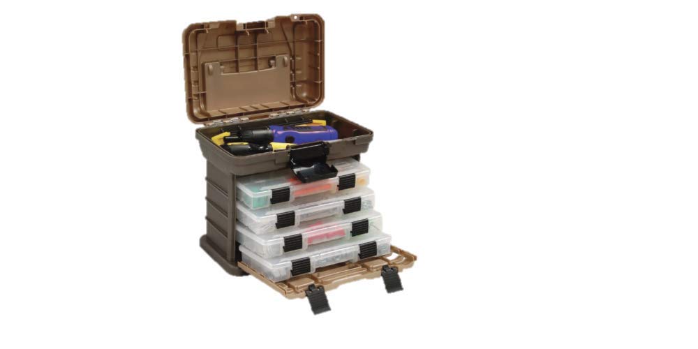 Molding 1354 Stow N Go Tool Box with 4 23500 Series StowAways, Graphite Gray and Sandstone