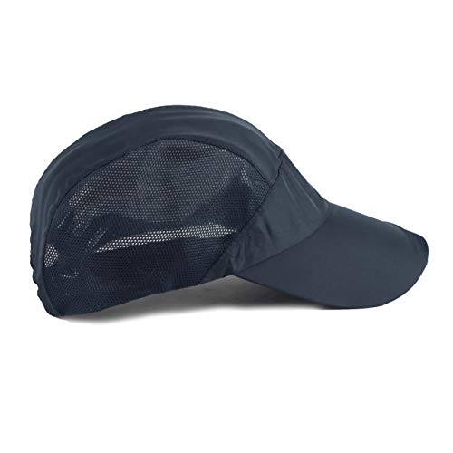 Image of iSWEVEN Summer Breathable Mesh Baseball Cap Quick Drying Hats for Men UV Protection Outdoor Cap