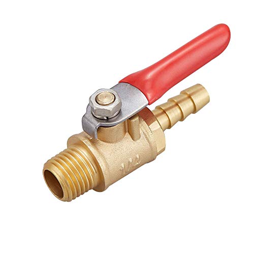 Litorange 2 PCS Brass Water Mini Ball Valve Shut Off Switch, 1/4