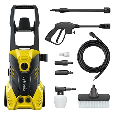 Vytronix JETW1800 Powerful Electric Pressure Washer 1800W | 135 Bar | Jet Wash Kit | High-Performance Power Cleaner for Car, Home, Patio and Garden Furniture Cover