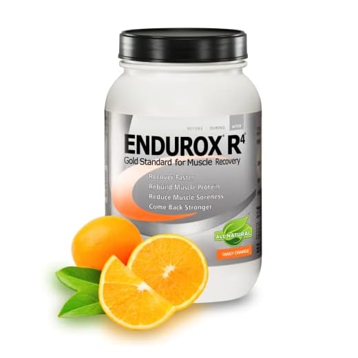 PacificHealth Endurox R4, Post Workout Recovery Drink Mix with Protein, Carbs, Electrolytes and Antioxidants for Superior Muscle Recovery, Net Wt. 4.56 lb, 28 Serving (Tangy Orange)