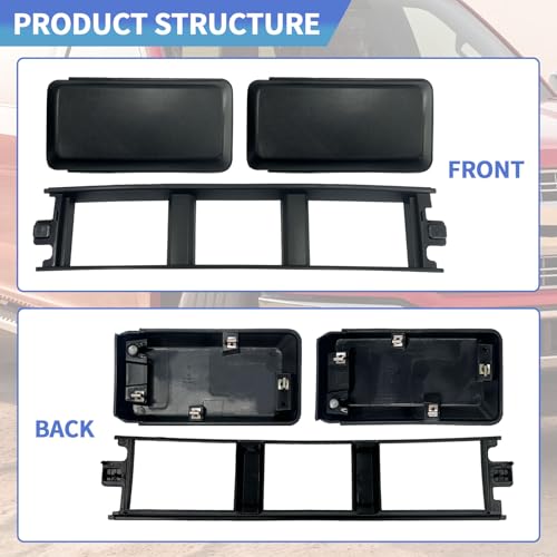 Front Bumper End Cover Lower Insert Grille Trim Panel Set Compatible with 2018-2020 Ford F150 Replacement JL3Z-17E810-AB JL3Z-17E811-AB JL3Z17B968BB by Generic - Image 4