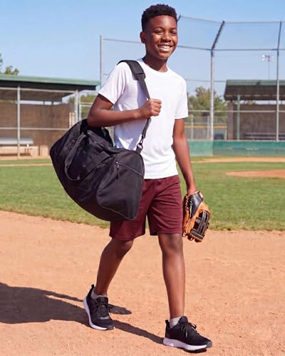 Image of Real Essentials 5 Pack: Boys' Dry Fit Basketball Shorts for Youth Kids Teens - Athletic Running Soccer Sports with Pockets