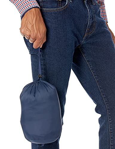 Amazon Essentials Men's Lightweight Water-Resistant Packable Puffer Jacket, Navy, X-Large