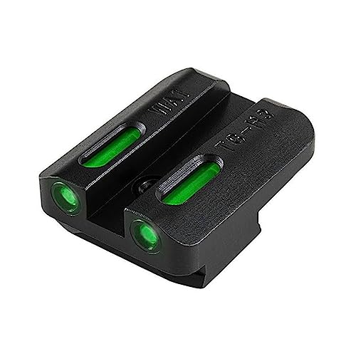 Image of TRUGLO TFX Handgun Sight | Durable Shock-Resistant Compact Brightly Glowing Tritium & Fiber-Optic Xtreme Day /Night Sight for Handguns