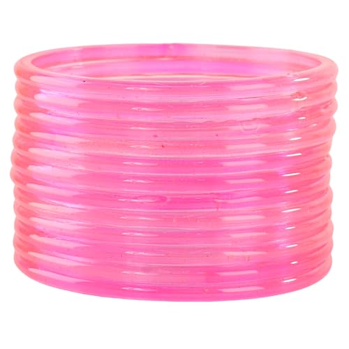 Image of STYOLLO Viral Jelly Transparent Plain Glass Chudi Set For Women & Girls | Traditional Bangle Set | Stylish Bangles For Girls | Ethnic Wedding, Festive & Daily Jewelry | Classic Designer Churi - Set Of 12