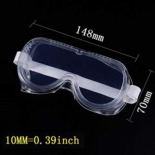 Gafas De Seguridad con Ventilación Protección De Los Ojos Gafas Laboratorio De Protección contra La Niebla De Polvo Transparente para Industrial Trabajo De Laboratorio Mayorista (5 Piezas)