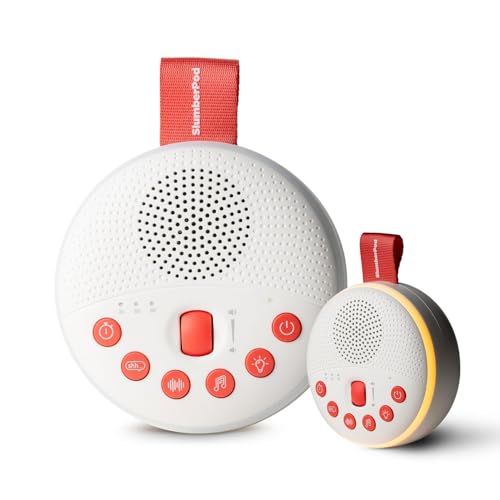 Image of SlumberPod SlumberCalm Portable Sound Machine | White Noise Sound Machine Baby | Shhh Mode | 21 Relaxing Sleep Sounds | Travel Sound Machine | Rechargeable Night Light | Baby Registry Gift