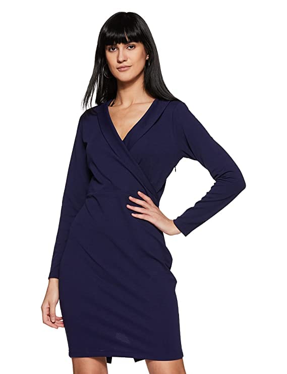 MISS OLIVEWomen's Body Con Knee-Long Dress