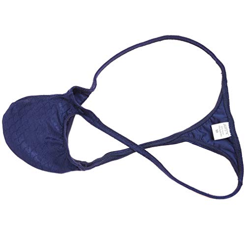 OROCOJUCO Men Micro G String Underwear Bulge Pouch Bikini Thong Shiny Bottoms2