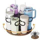 STABIL UND ROBUST: Unser Wasserflaschenregal ist aus hochwertigem Kohlenstoffstahl mit rostfreier Beschichtung gefertigt und äußerst langlebig. Die Holzbasis ist mit rutschfesten Pads ausgestattet, die für Stabilität auf glatten Marmorarbeitsplatten und Holztischen sorgen. Selbst wenn es asymmetrisch platziert wird, bleibt der Organizer stabil.