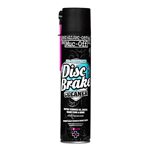 Muc-Off Disc Brake Cleaner, 400 ml - Pulitore Freni di Bicicletta ad Azione e Asciugatura Rapida - Pulitore Freni Spray per Trattare e Reidratare Pastiglie e Rotori dei Freni