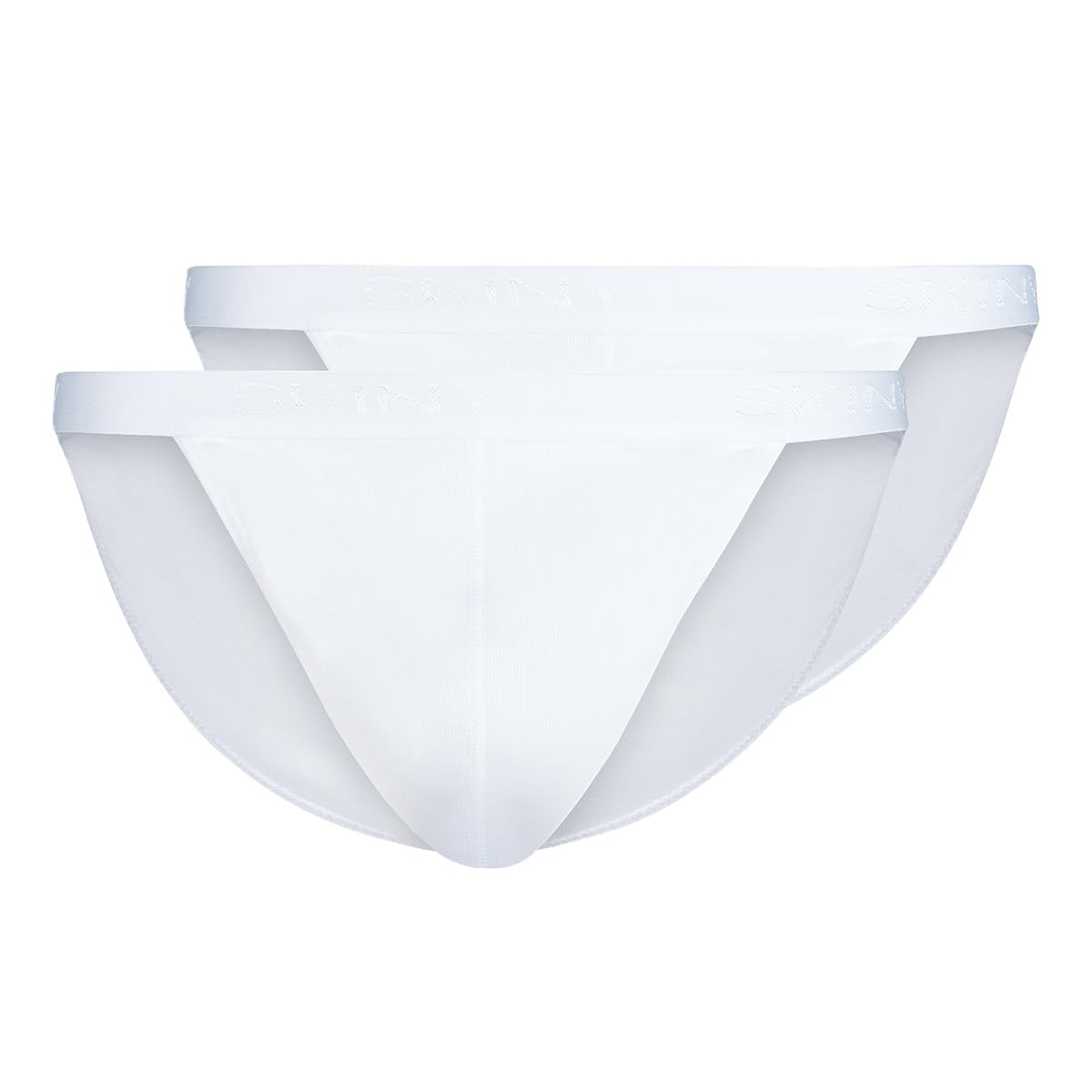 Skiny Men's Cotton Rib Briefs, White, Regular, White, XXL