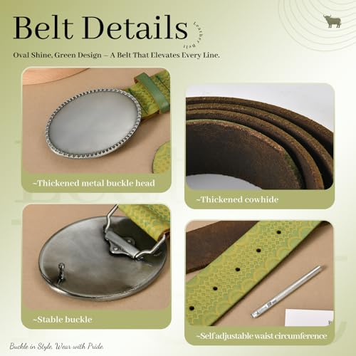 Women's Leather Belts for Pants Genuine Plus Size Leather Belt with Oval Buckle Ladies Belt for Women Dresses3