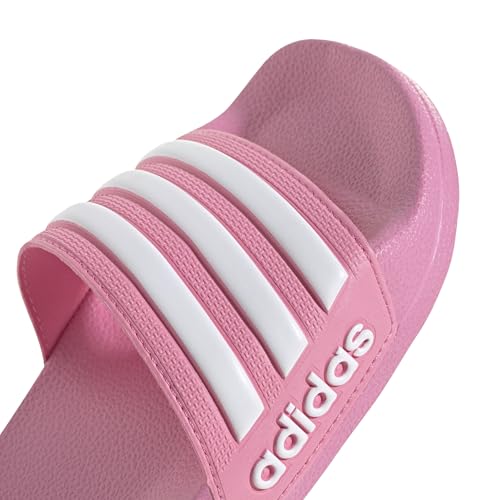 Image of adidas Women ADILETTE SHOWER Synthetic Swim Slide FTWWHT /GOLDMT /BOGOLD | LUT50