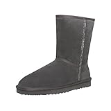 PREMIUM KUNSTFELL: Die kuscheligen Stiefel für Damen halten dich dank einer hochwertigen Fütterung mit Kunstfell angenehm warm, auch bei frostigen Temperaturen. Genieße die kalte Jahreszeit mit warmen Füßen.