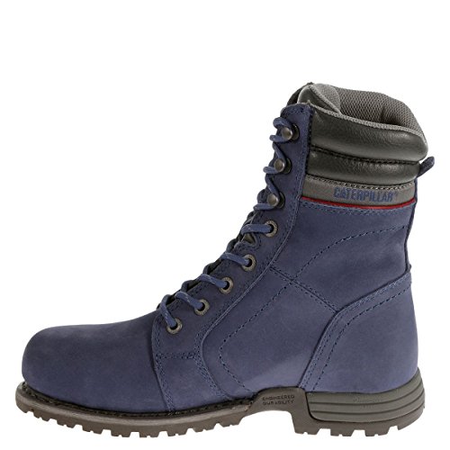 Caterpillar Women's Echo Waterproof Steel Toe Construction Boot, Blue, 8 Wide