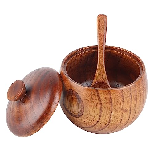 Hapivida Wood Salt Box Spice Jar - Image 4