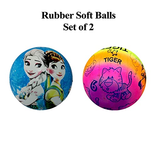 Image of GLAN Colourful Inflatable Soft Rubber Beach Balls Pool Toys Ball Outdoor Play Sport Toys for Kids Sand Play Set of 2Pcs Pack of 1 (Beach Ball)