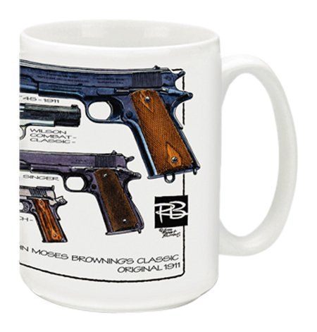 Cuppa Second Amendment Rights 15-Ounce Coffee Mug with 1911's