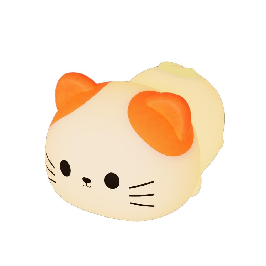 Image of Led Cute Cat Night Light, 7 Colors Dimmable Timer Bedside Lamp, Touch Control Night Lamp for Kids Adults, Used for Camping Party Room Decor (Cat)