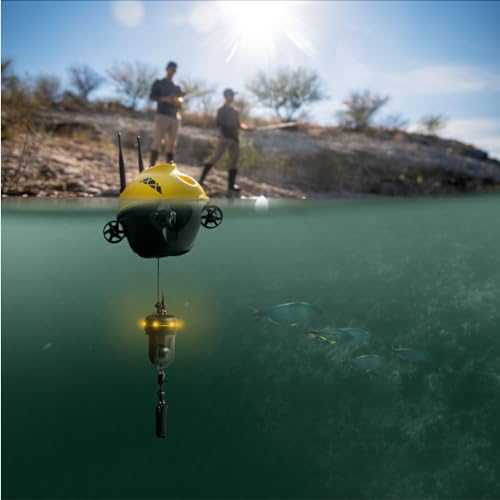 Image of Chasing F1 Pro Fish Finder Underwater Drone | Underwater Rotatable Fishing Camera, Yellow