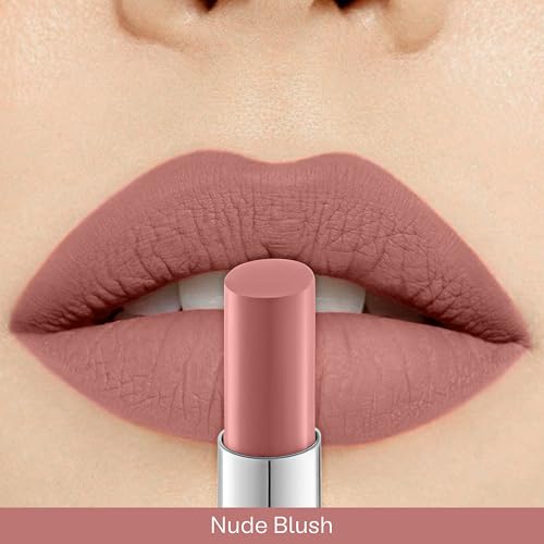 Image of CAL Losangeles Bullet Matte Lipstick, Long Lasting & Smudge Proof Lip Color for Womens Everyday Use with Nourishing & Hydrating Formula, Lipsticks for Girls /Women(Nude Blush)