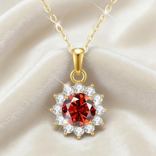 Collier tournesol moissanite chaîne ajustable style été - 5