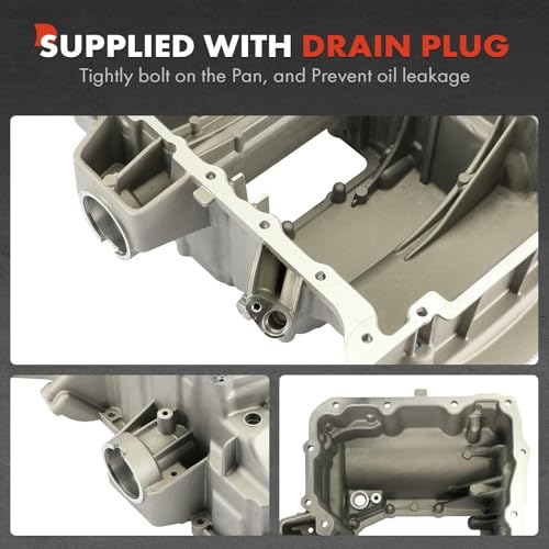 A-Premium Engine Oil Pan Sump with Drain Plug Compatible with Mercedes-Benz GLC300, C300, 2016 2017, 2.0L, AWD, Replaces A2740100413, A2740142600 by A-Premium - Used condition - Image 6
