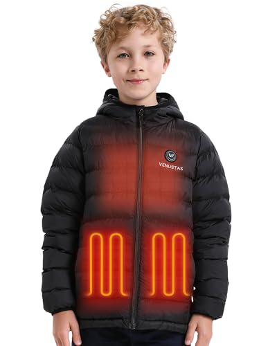 Image of Venustas Kids Heated Jacket with Battery, Boys Girls Lightweight Electric Coat