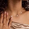 CUEZIY Dainty Silver Necklaces for Women Station Choker Cubic Zirconia Simulated Necklace Simple Cute Layering CZ Necklace Trendy Simple Jewelry Gifts #4