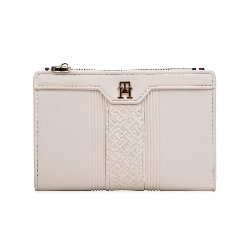 Women's Small Bifold Wallet Verona - Beige | Embossed PU || No. of Compartment - 5 | Stylish Clutch for Women-image-15