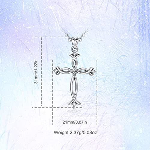 Collier de pendentif croisé en argent 925 le cadeau idéal pour marquer les esprits - 5