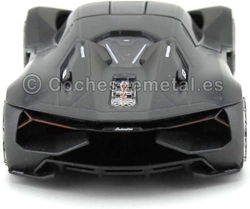 Miniatura 9 de Lamborghini Terzo Millennio Verde Lima con parte superior negra y detalles de carbono modelo fundido 124 de Bburago 21094
