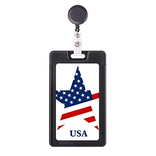Funda retráctil para tarjetas de la bandera de EE. UU., ideal para oficinas y eventos